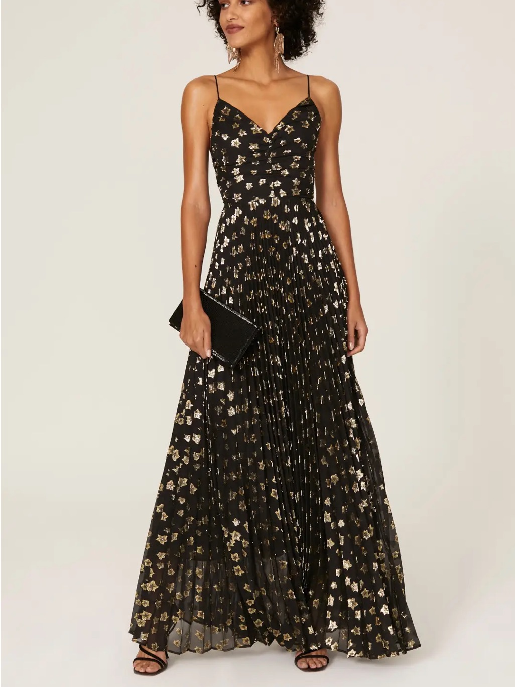 Delfi Collection Star Print Maxi Dress Xs